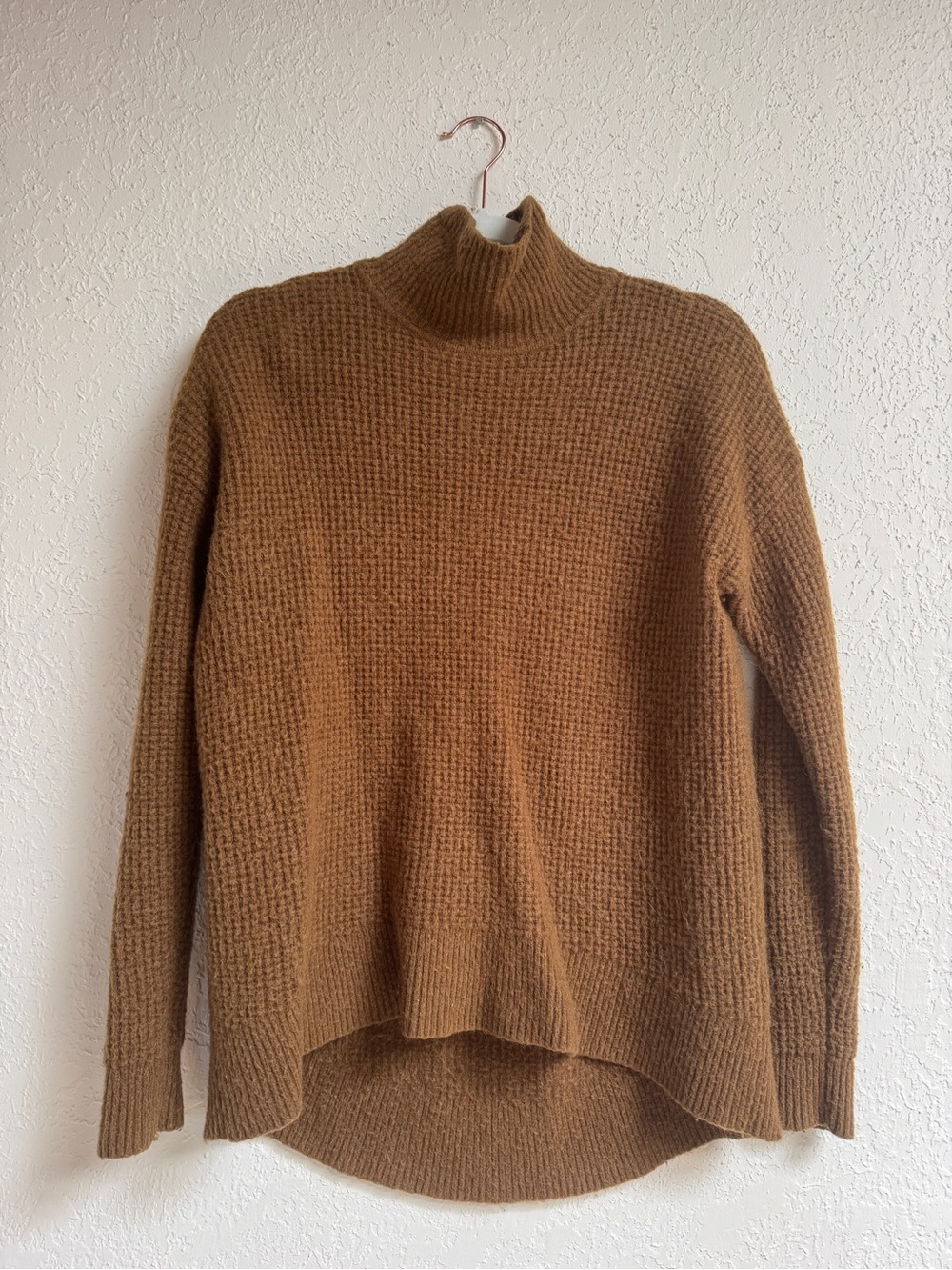 Madewell Wafflestitch Merino Wool Turtleneck Sweater